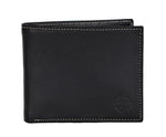 Timberland Men's Genuine Leather Bifold Passcase Wallet with Flip ID Pocket