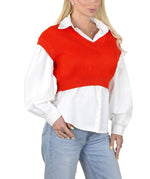 Socal Look Women's Sleeveless V-Neck Crop Top in Stretchable Viscose