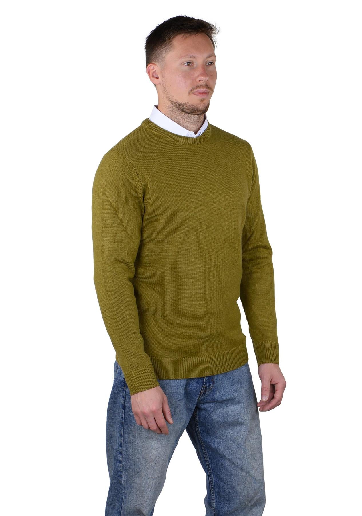 Socal Look Men's Sweater Crew Neck Long Sleeve Acrylic Pullover