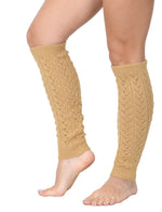 KESIS Women's Cable Knit Leg Warmers Knitted Crochet Long Socks