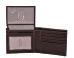 Timberland Men's Genuine Leather Bifold Passcase Wallet with Flip ID Pocket