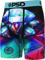 PSD Men's Diamond Pentad Boxer Briefs - Breathable and Supportive Underwear