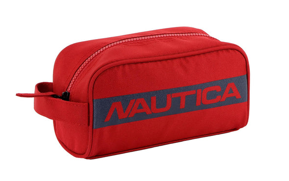 Nautica Men's Top Zip Travel Kit Toiletry Bag Organizer