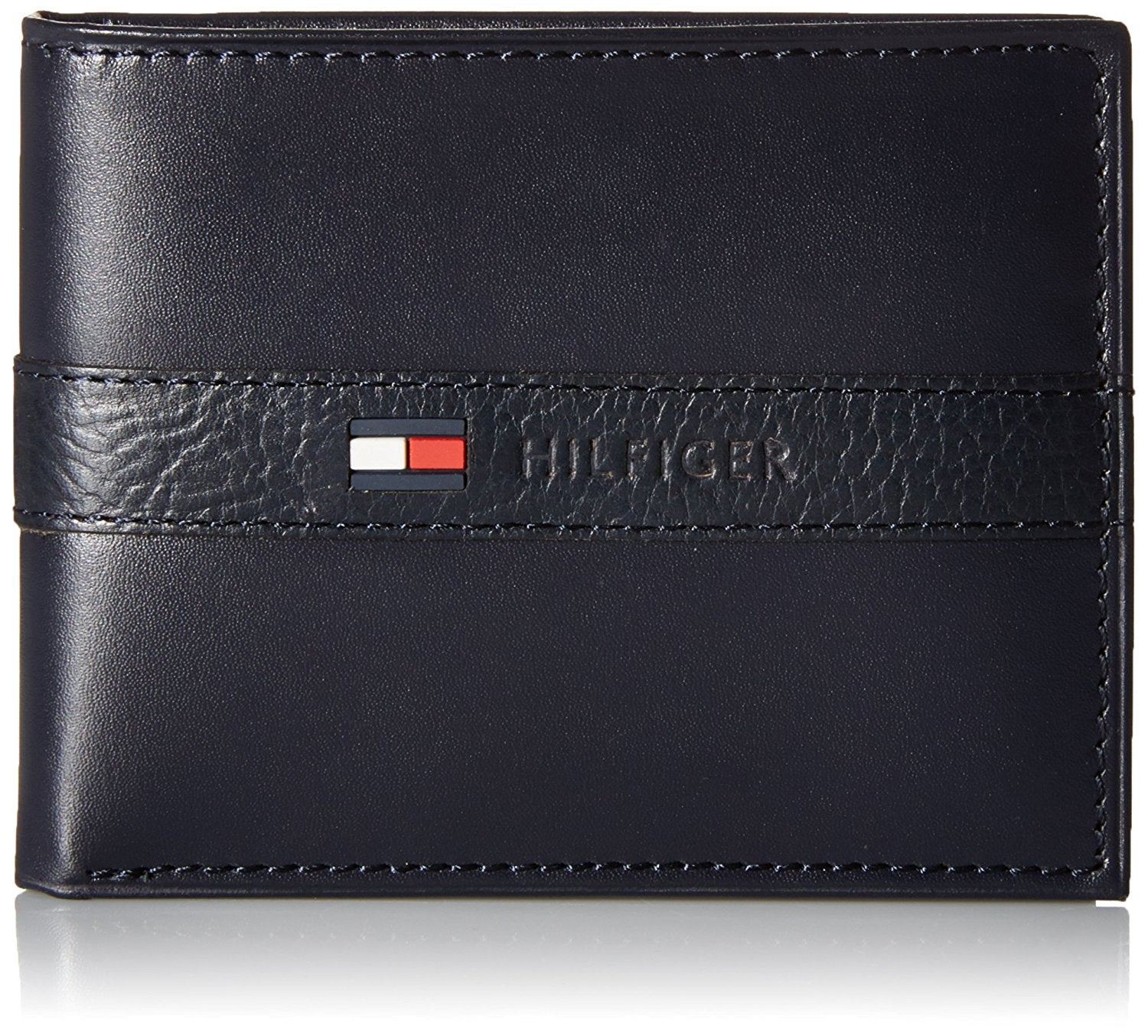 Tommy Hilfiger Men's Leather Bifold Wallet with Removal Card Holder