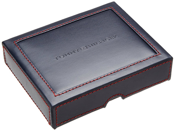 Tommy Hilfiger Mens Leather Fordham Bifold Wallet with Coin Pocket