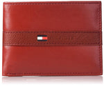 Tommy Hilfiger Men's Leather Bifold Wallet with Removal Card Holder