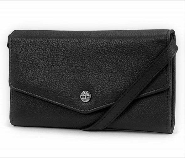 Timberland Womens RFID Leather Wallet Phone Bag with Crossbody Strap