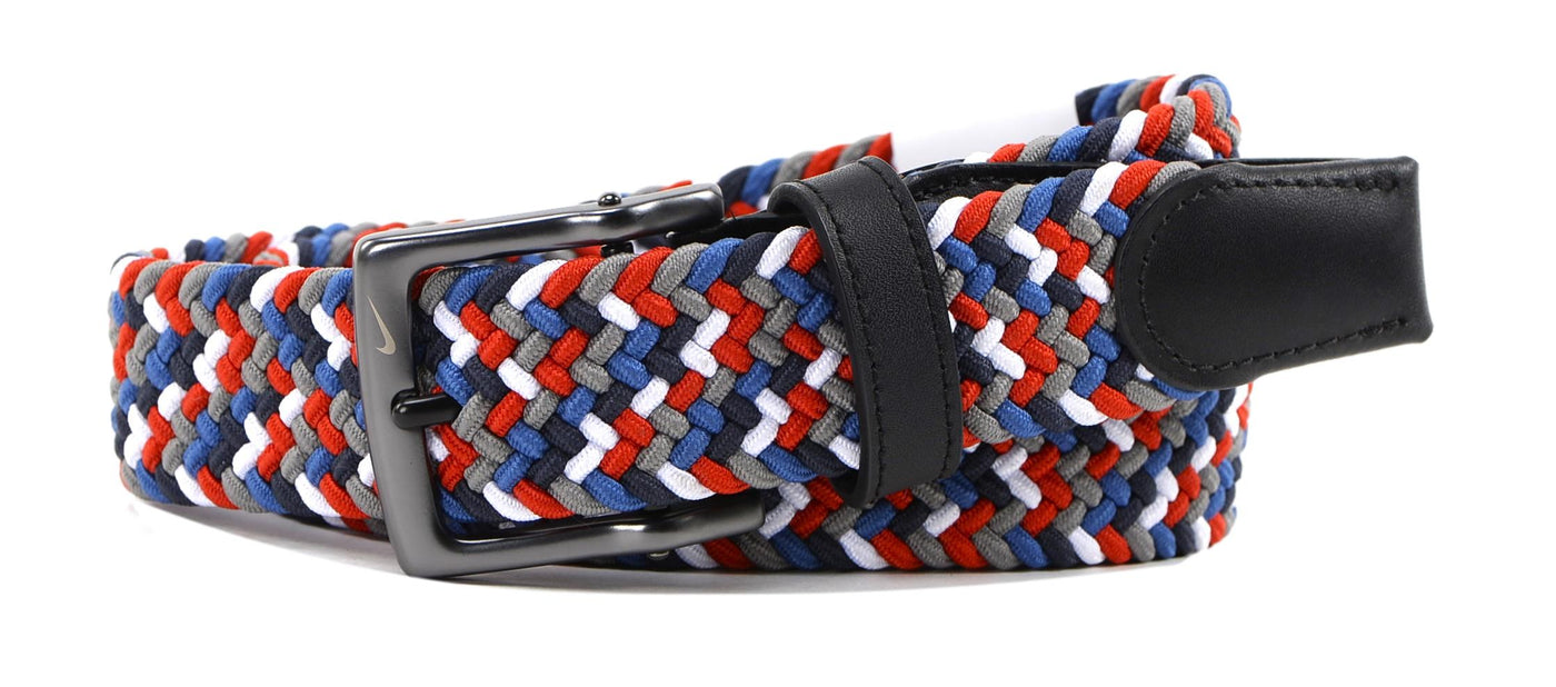 Nike Golf Multi-Weave Stretch Woven Belt Red/Marina/Dust