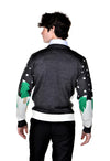 ugly christmas elf sweater rear view Heather Charcoal