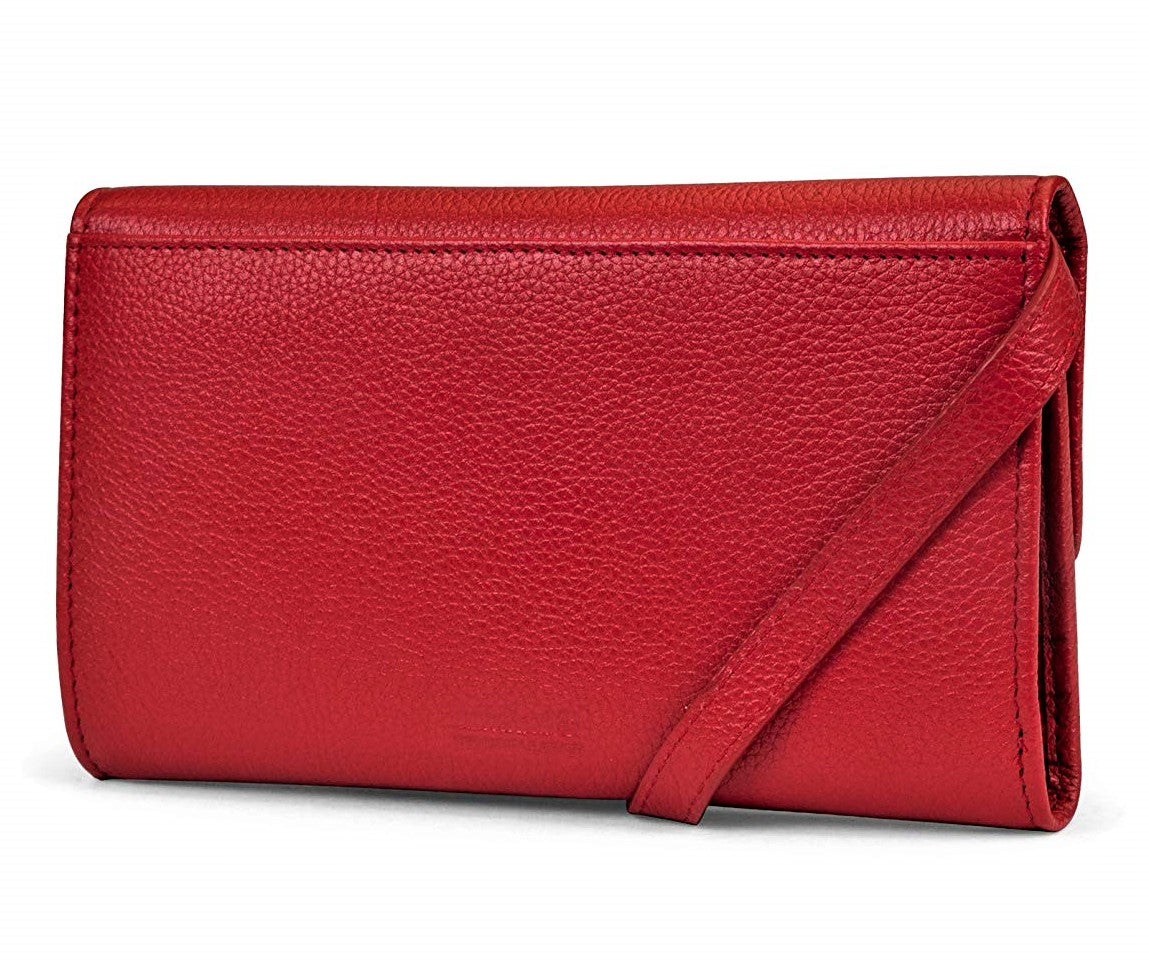 Timberland Womens RFID Leather Wallet Phone Bag with Crossbody Strap