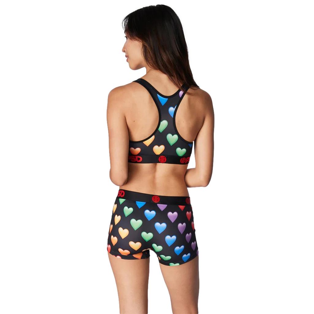Black/Rainbow Hearts
