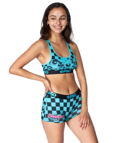 Teal/Powerpuff Checkers