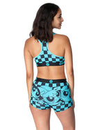 Teal/Powerpuff Checkers