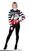 funny ugly christmas sweater Navy Blue