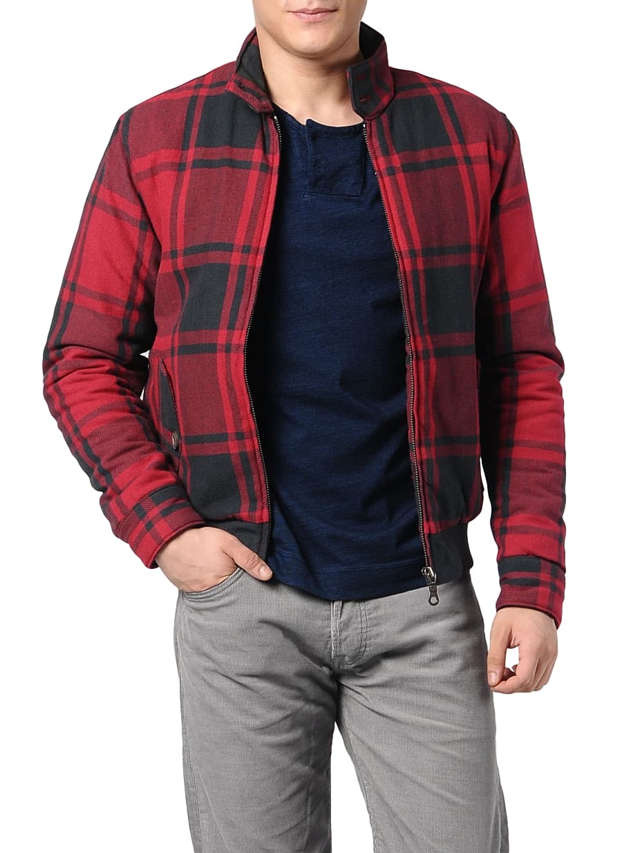 Levi's red plaid jacket on sale