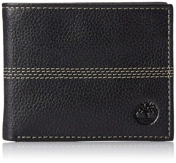 Timberland Men's Genuine Leather Sportz Quad Bifold Wallet