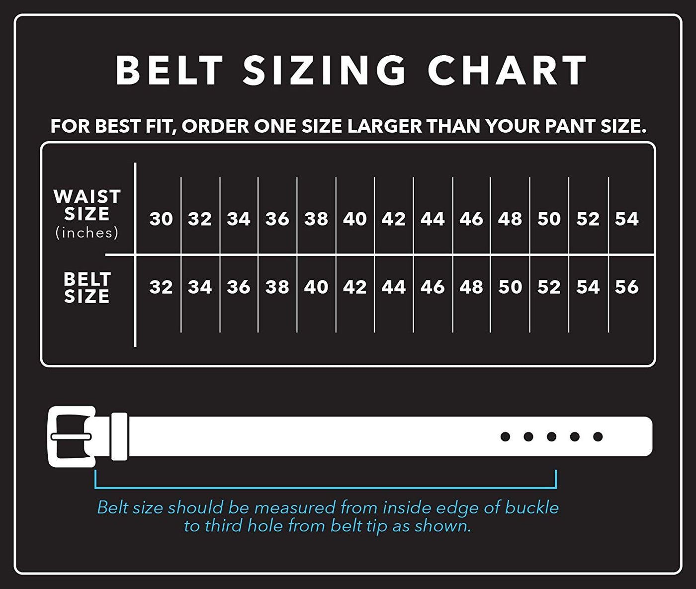 Levi's men's deals belt size chart