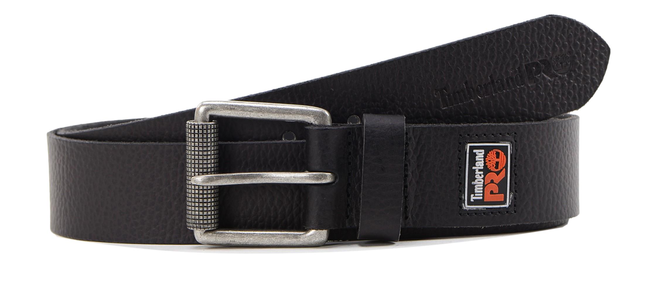 Timberland PRO Men's 38mm Genuine Top Grain Leather Rubber Patch Belt