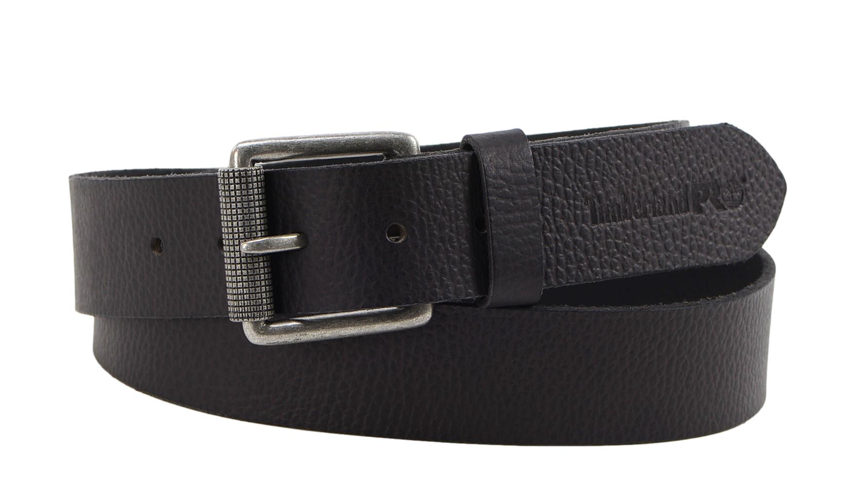 Timberland PRO Men's 38mm Genuine Top Grain Leather Rubber Patch Belt