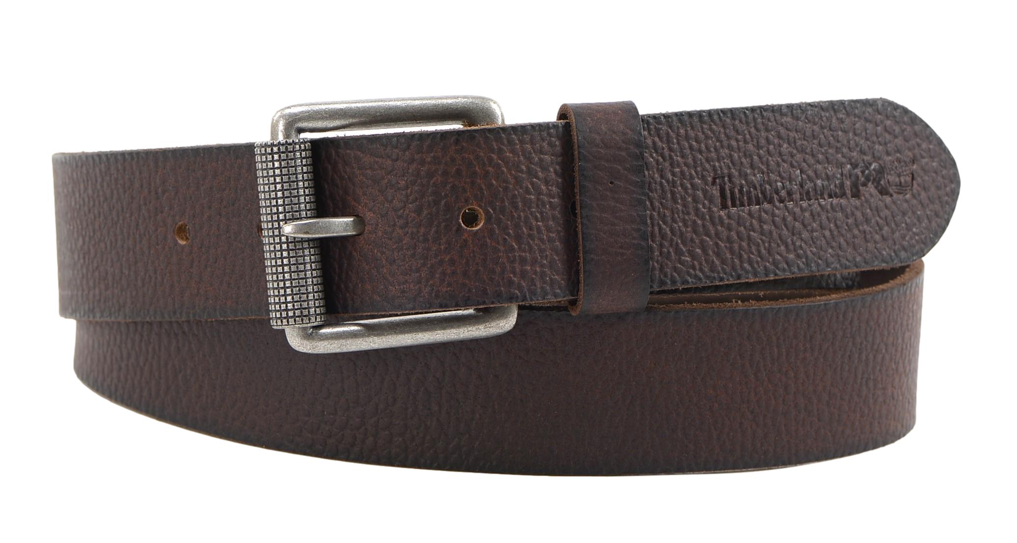 Timberland PRO Men's 38mm Genuine Top Grain Leather Rubber Patch Belt