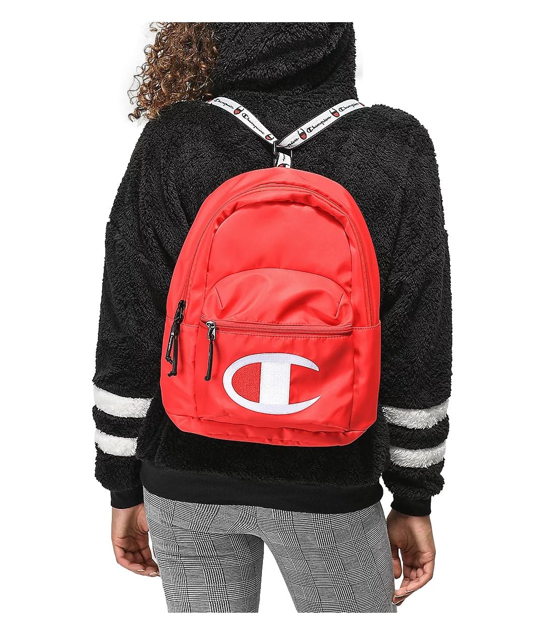 champion supercize mini backpack Champion Mini Supercize Crossover Backpack One Size Bright Red