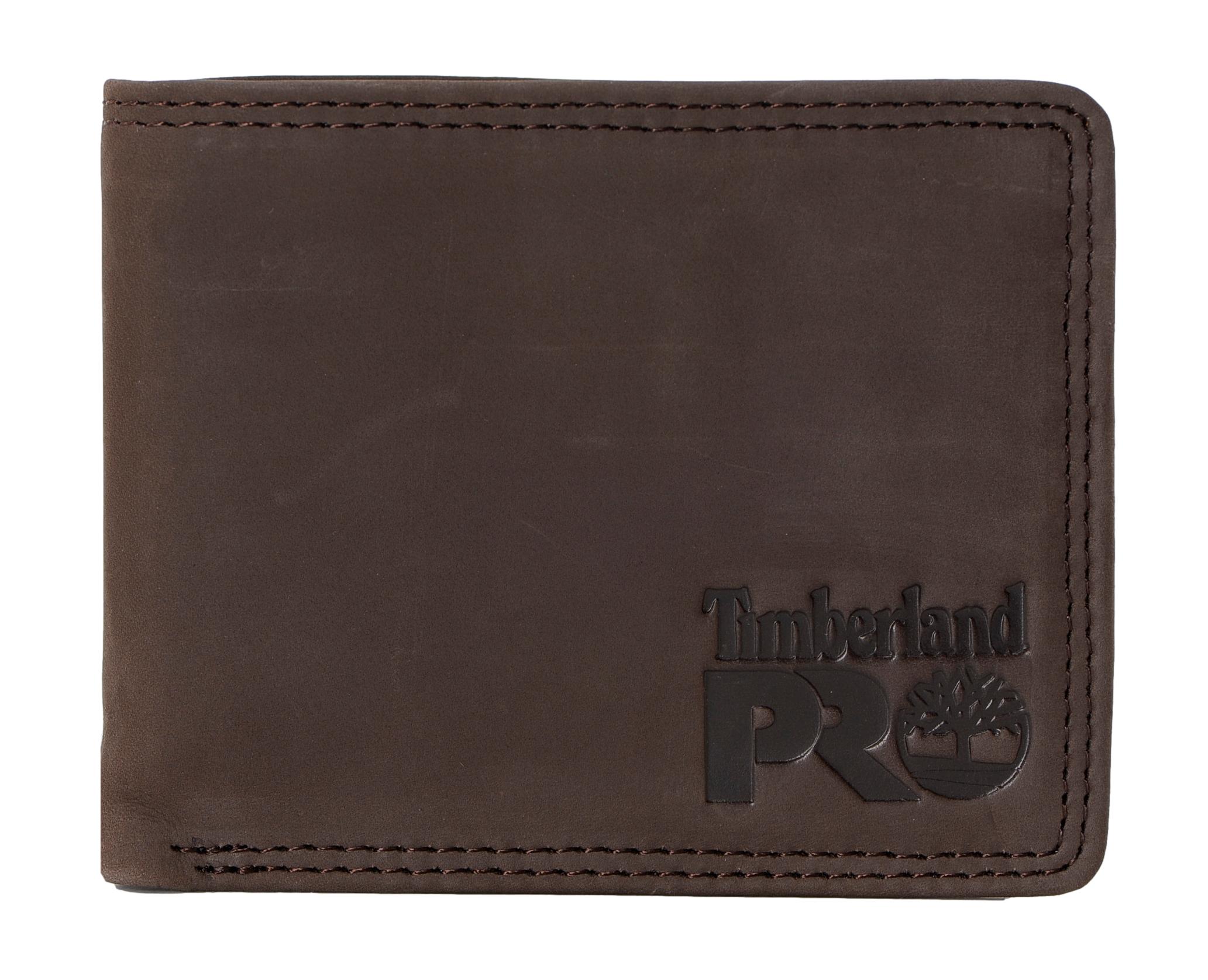 Timberland PRO Men's Genuine Leather RFID Bifold Wallet