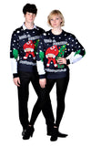 santa ugly christmas sweater for couple