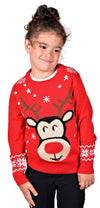 children's ugly christmas sweater Red for girls