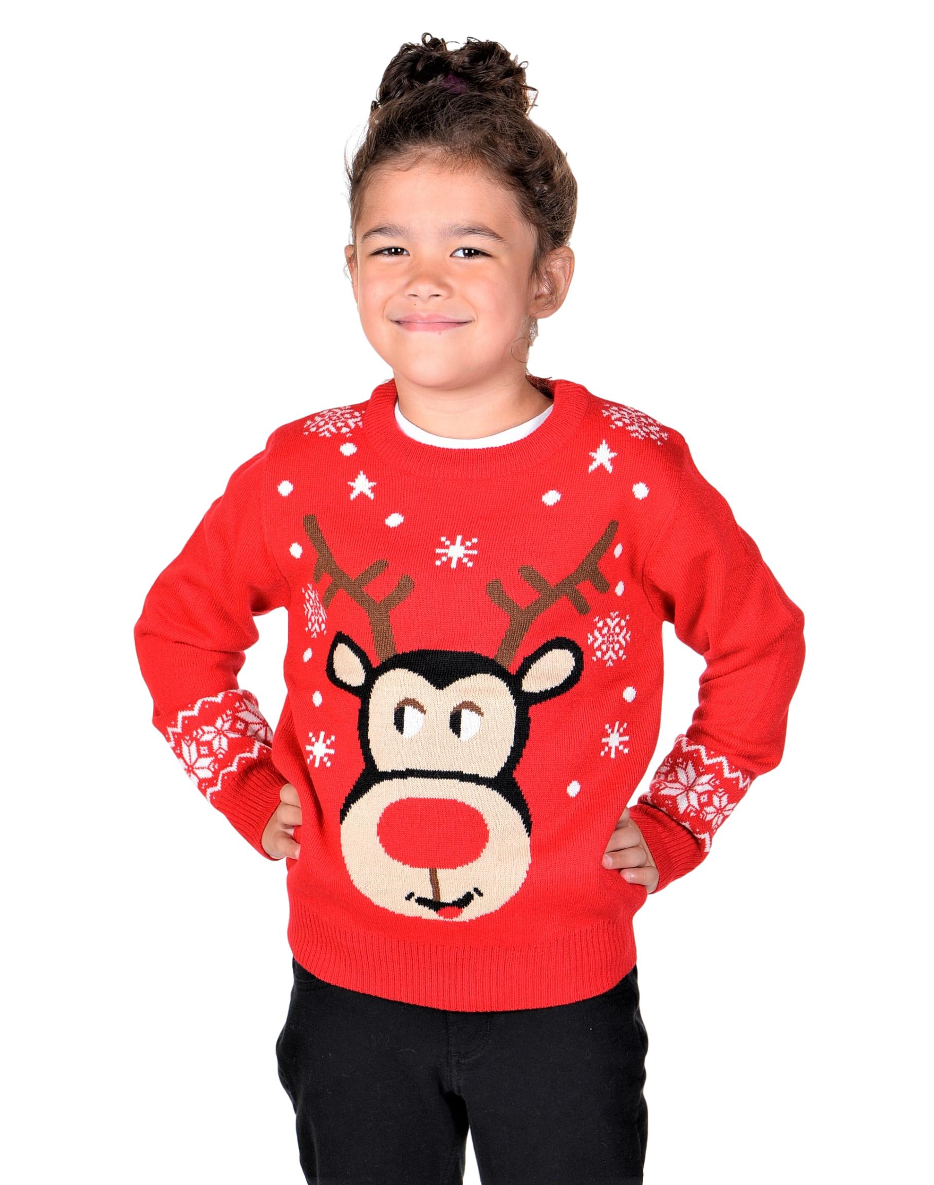 children's ugly christmas sweater Red for girls