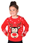 RUDOLPH UGLY CHRISTMAS SWEATER for children red