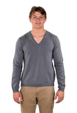 Just Cavalli Mens Long Sleeve V-Neck Wool Sweater Pullover Large