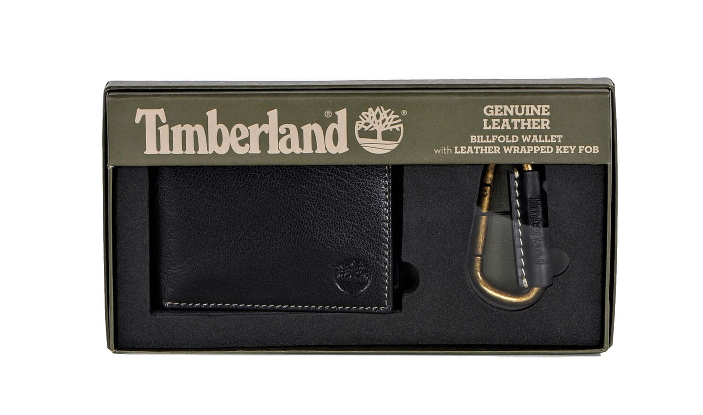 timberland wallet and key fob