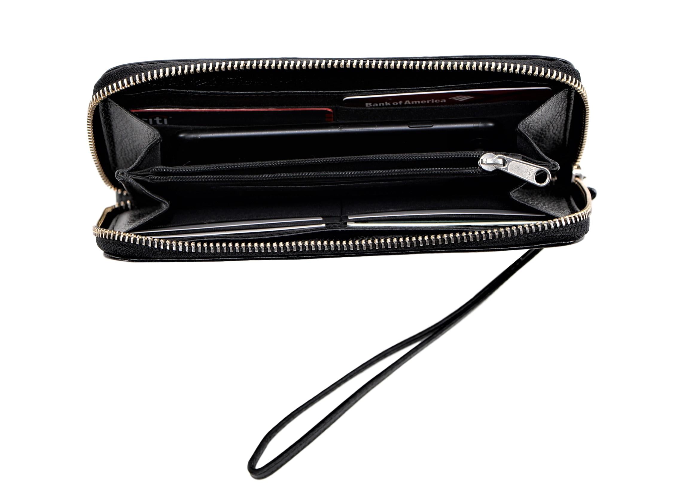 Timberland Womens Leather Wallet RFID Protection Zip Around Clutch