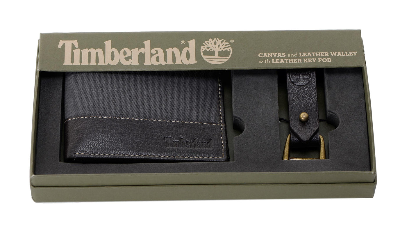 timberland wallet and key fob