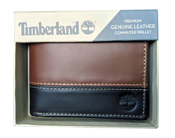 Timberland Men's Premium Genuine Leather Commuter Bifold Wallet