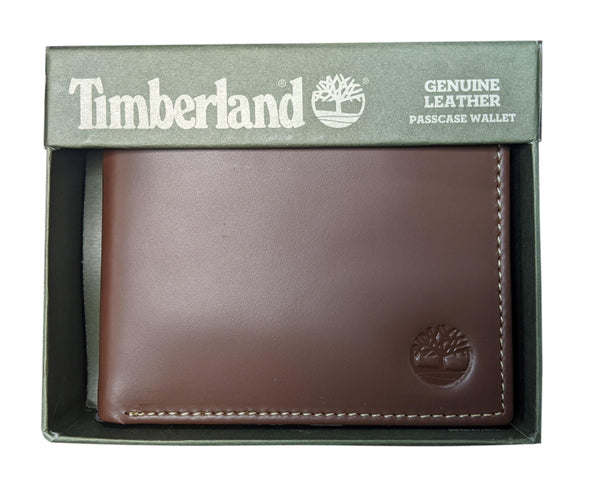 Timberland Men's Premium Genuine Leather Passcase Bifold Wallet