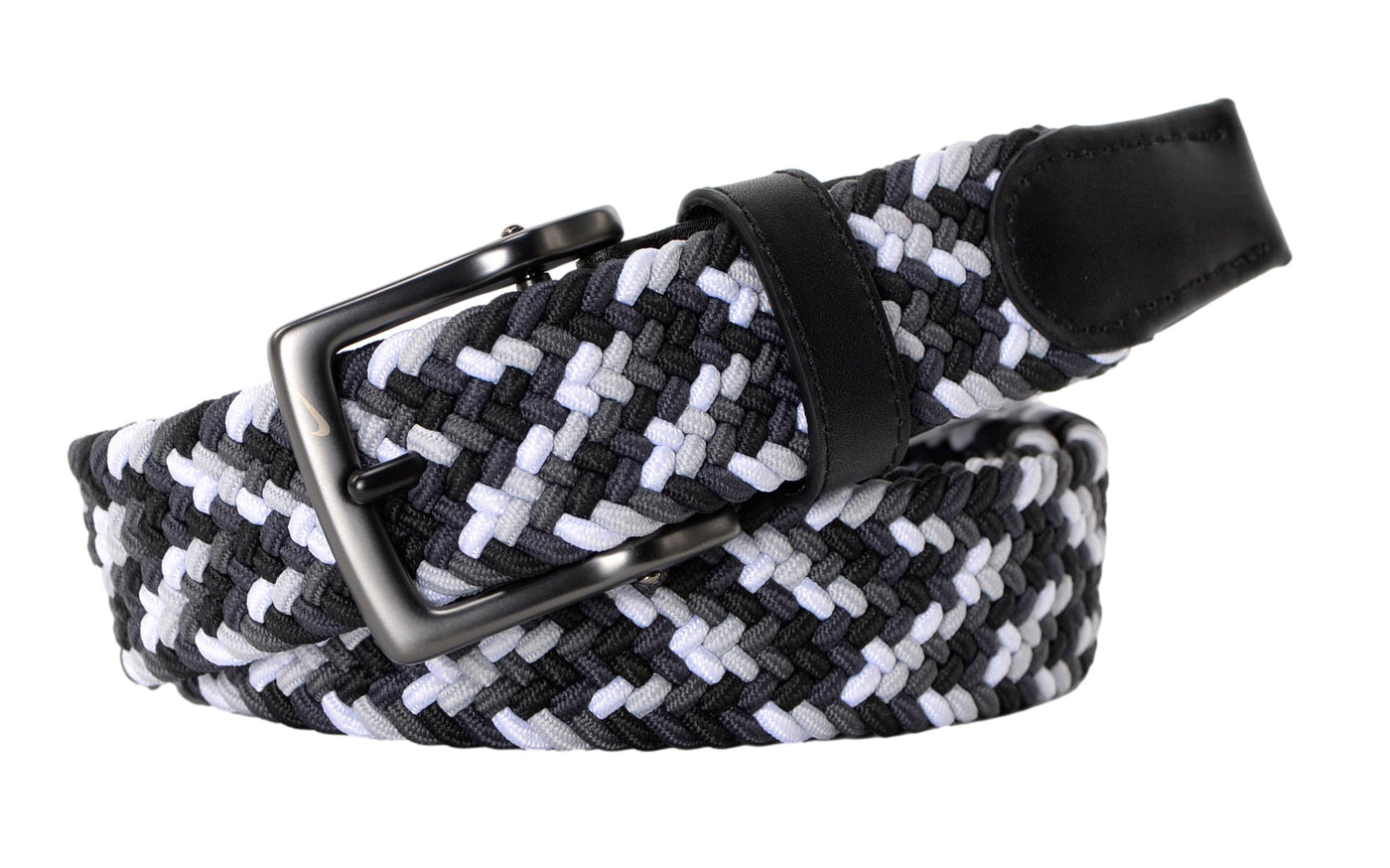 Nike Golf Multi-Weave Stretch Woven Belt Black/White/Gray