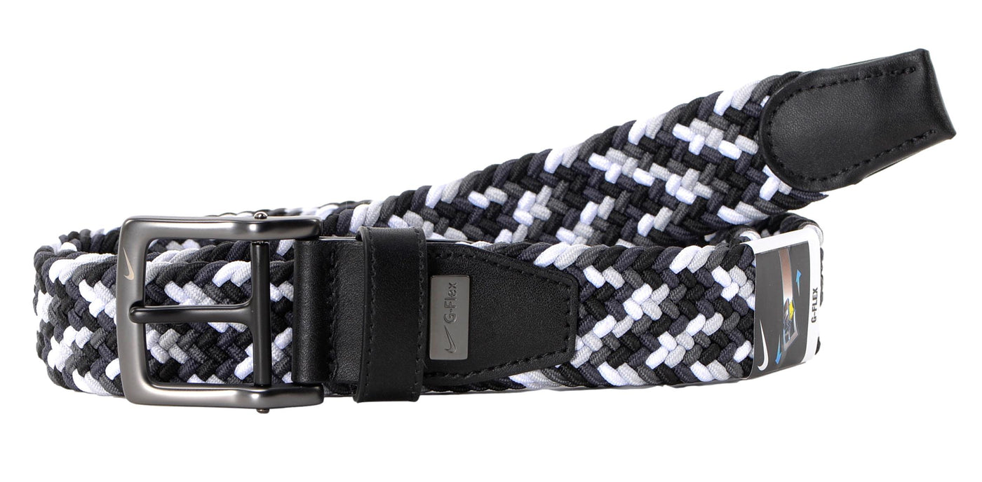 Nike Golf Multi-Weave Stretch Woven Belt Black/White/Gray
