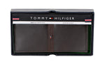 Tommy Hilfiger Men's Leather Ranger RFID Checkbook Secretary Wallet