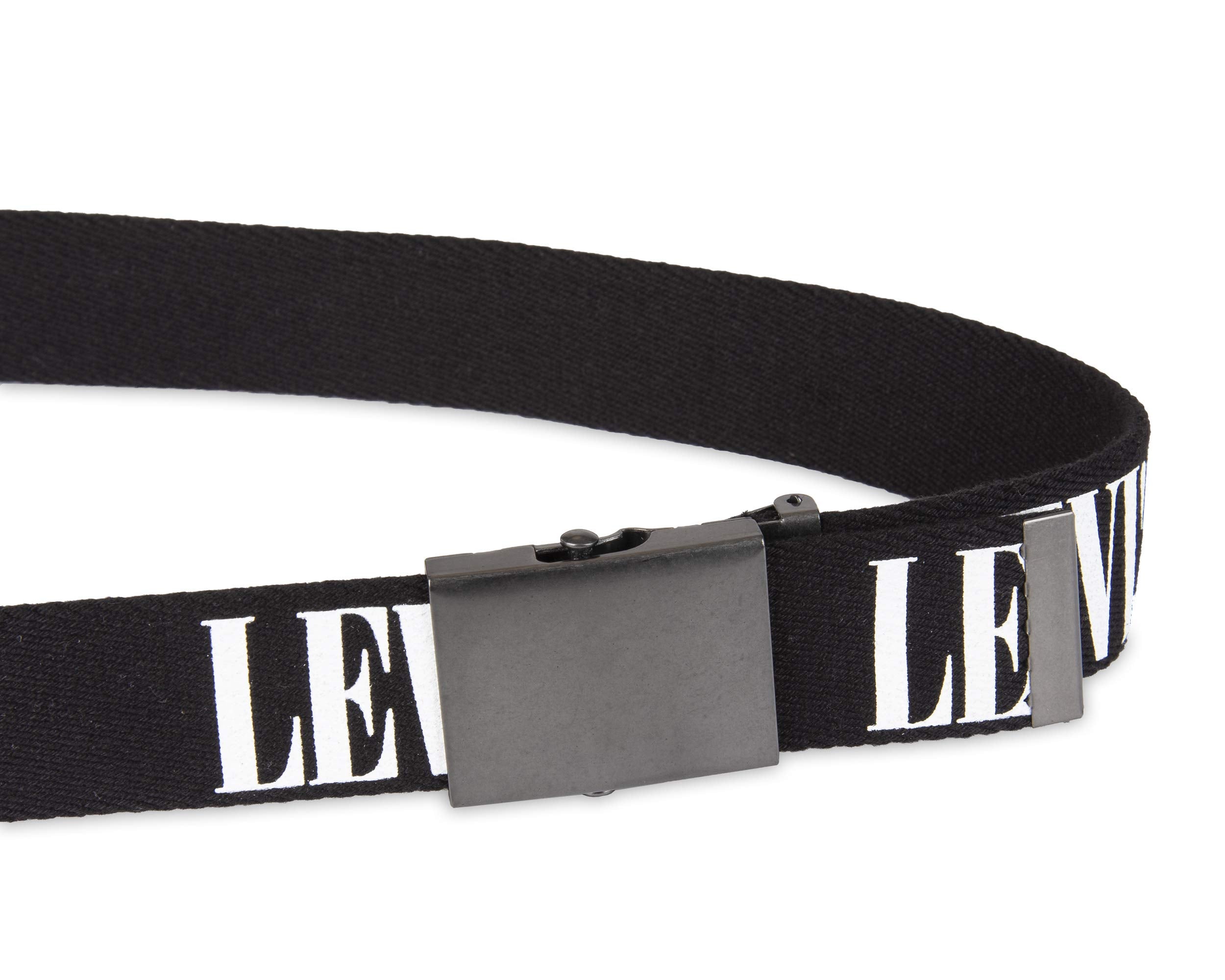 Levi's Herren & Unisex Web Belt – Washed-Effekt, Schwarz, Aus Strapazierfähiger Baumwolle